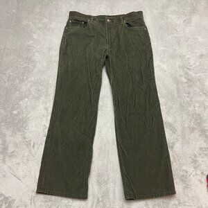Brooks Brothers 346 Corduroy Pants Men’s 36x30 Olive Green Classic Fit Cotton